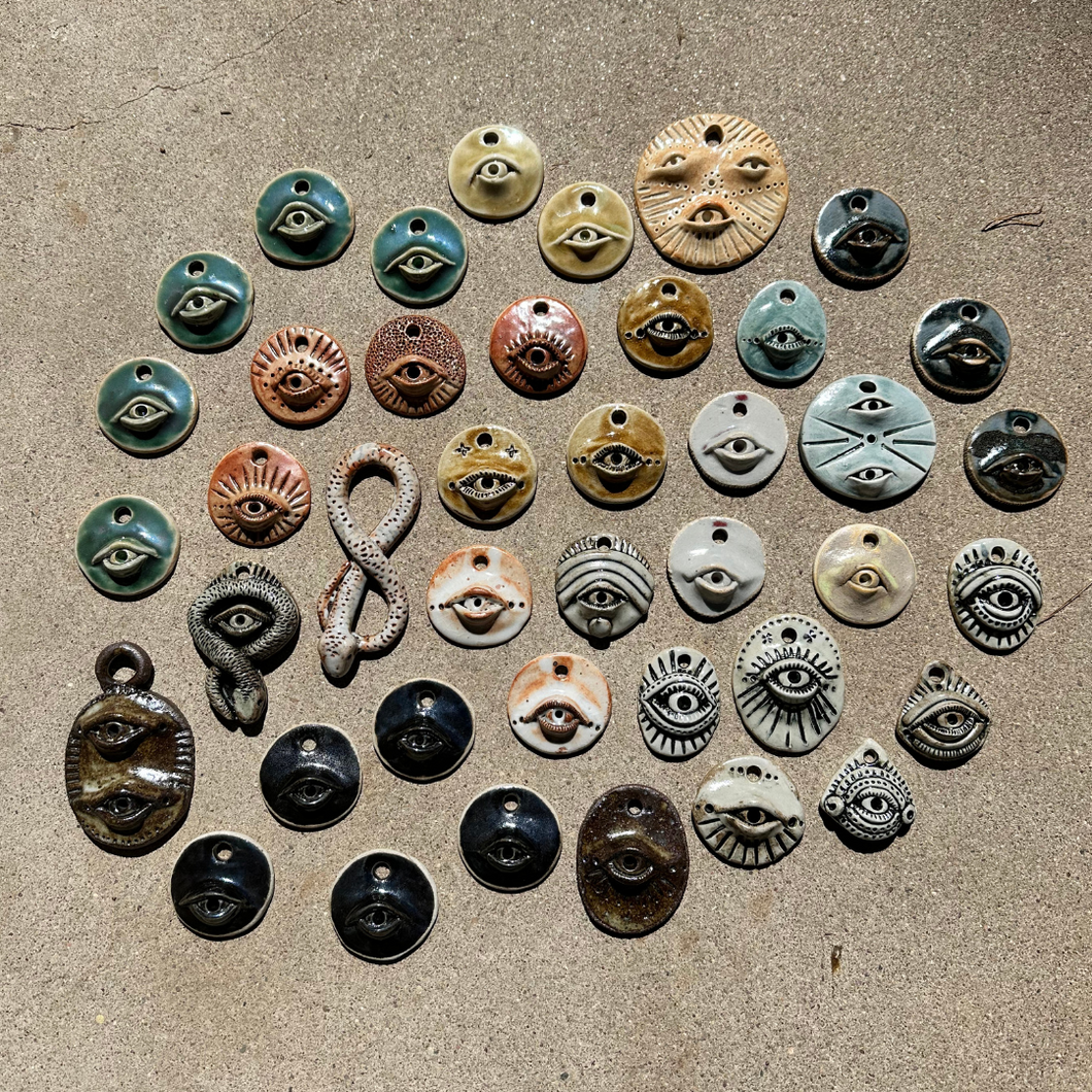 Ceramic Eyeball Medallions
