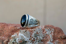 Load image into Gallery viewer, Signet Ring| .925 Sterling Silver| Black Onyx| Protection
