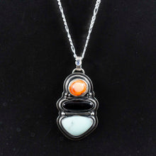 Load image into Gallery viewer, Rabbit Necklace| .925 silver| Various Gemstones
