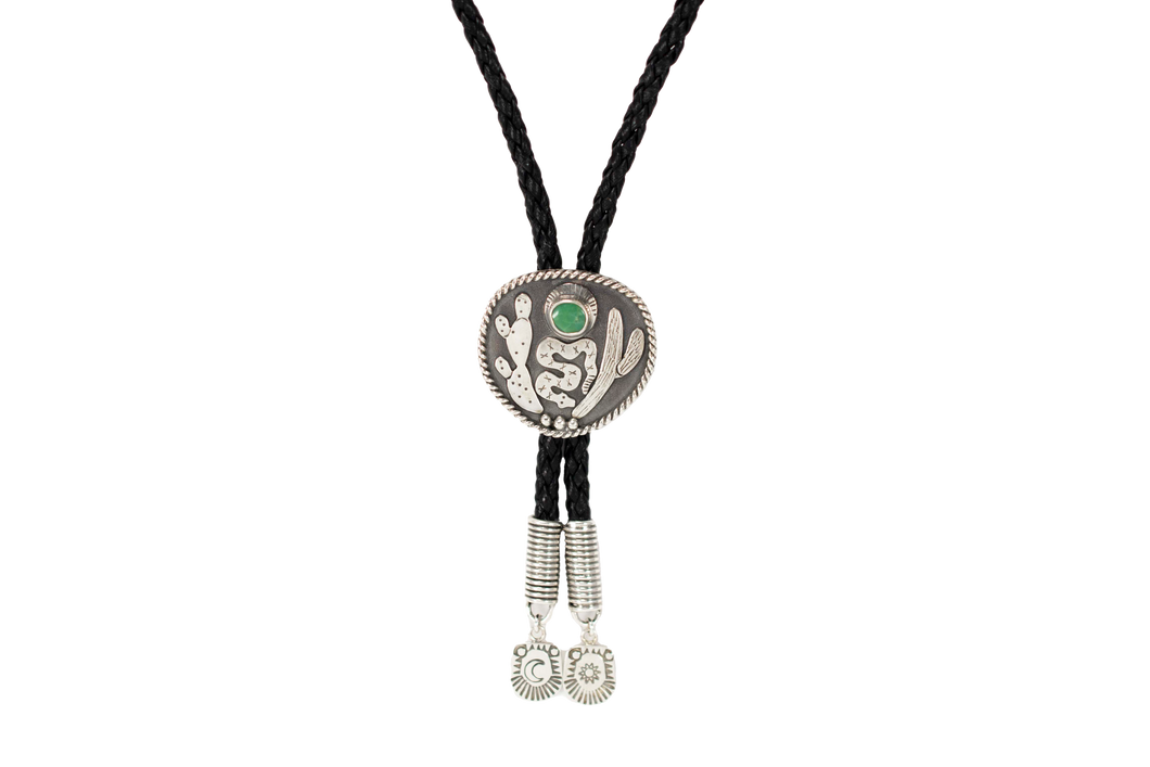 Desert Collection| Bolo Tie| .925 Silver| Turquoise