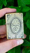 Load image into Gallery viewer, Sacred Heart Zippo Lighter| Hand Engraved| Brass
