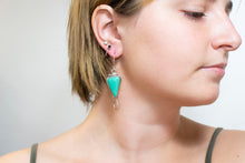 Load image into Gallery viewer, Portal Earrings| .925 Silver| Variscite| Compassion
