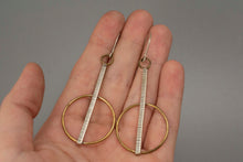 Load image into Gallery viewer, Void Earrings| .925 Silver &amp; Brass| Balance
