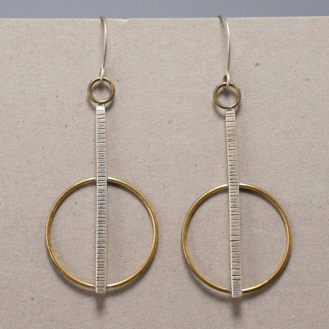 Void Earrings| .925 Silver & Brass| Balance